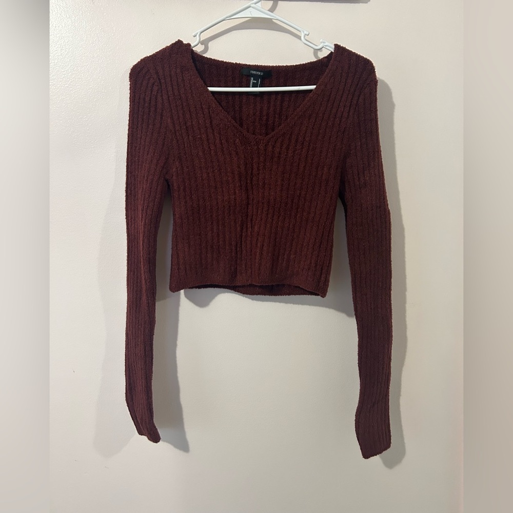 Burgundy sweater